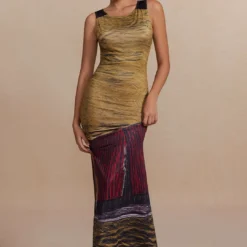 Abstract Print Sleeveless Backless Slit Maxi Dress -Women's Clothing Store 9634807a 05a3 4049 ad47 0508fc31756f