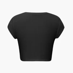 Hands Print Round Neck Crop T-shirt -Women's Clothing Store 968eadb2 3508 41dd bfa1 e5a234e43b26