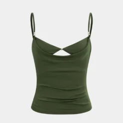 Slip Cut Out Patchwork Cami Top