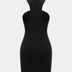 Solid Metallic Sleeveless Mini Dress -Women's Clothing Store 96f9cec1 d914 4be6 9f00 01b8949a0d80