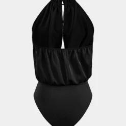 Satin Backless Tie-Up Sleeveless Bodysuit -Women's Clothing Store 9d42c575 7540 4852 a089 b66a5f49c270