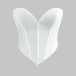 V-Hem Tie Back Corset Corset Top -Women's Clothing Store a0183353 8def 44b3 b03c e5ea59a5678b