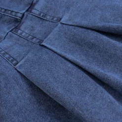 Denim Tie-Front Bustier Zipper Sleeveless Dress -Women's Clothing Store a111243c cef2 4cd5 86e4 9f3a661db30c