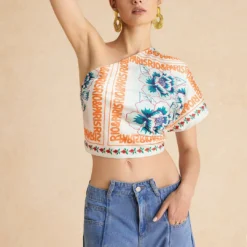 Abstract Geometric Print One Shoulder Short Sleeve T-Shirt -Women's Clothing Store a164d3ce 1c64 49e0 98dd 0f5780d1de33