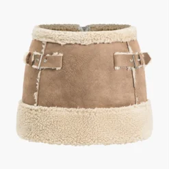 Suede Patchwork Mini Skirt