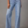 Faded Straight Leg Jeans