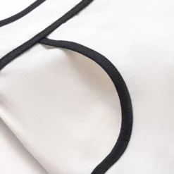 Linen Contrast Binding Skirt -Women's Clothing Store a5a4440e 9424 492e 9b82 dcded7508d96