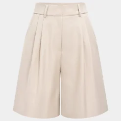 Solid Color Wide Leg High Waist Shorts