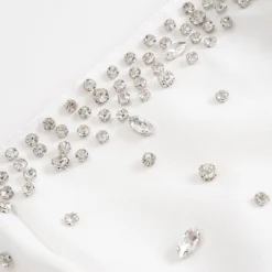 Square Neck Rhinestone Ruched Sleeveless Mini Dress -Women's Clothing Store a82c05f5 1635 4354 baf5 459d4c646512