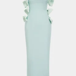 Bow Strapless Sleeveless Maxi Dress