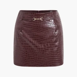 Faux Leather Skirt