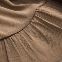 Chiffon Pleated Drawstring Bead Ruffle Long-Sleeve Shirt -Women's Clothing Store a91693a0 f55b 47a5 8dca c6ac75130765