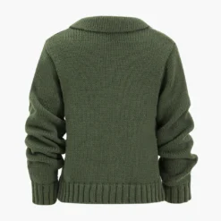 Knitted Metallic Button Long-Sleeve Top -Women's Clothing Store a981d178 6055 4e84 9b6a 411381374e29