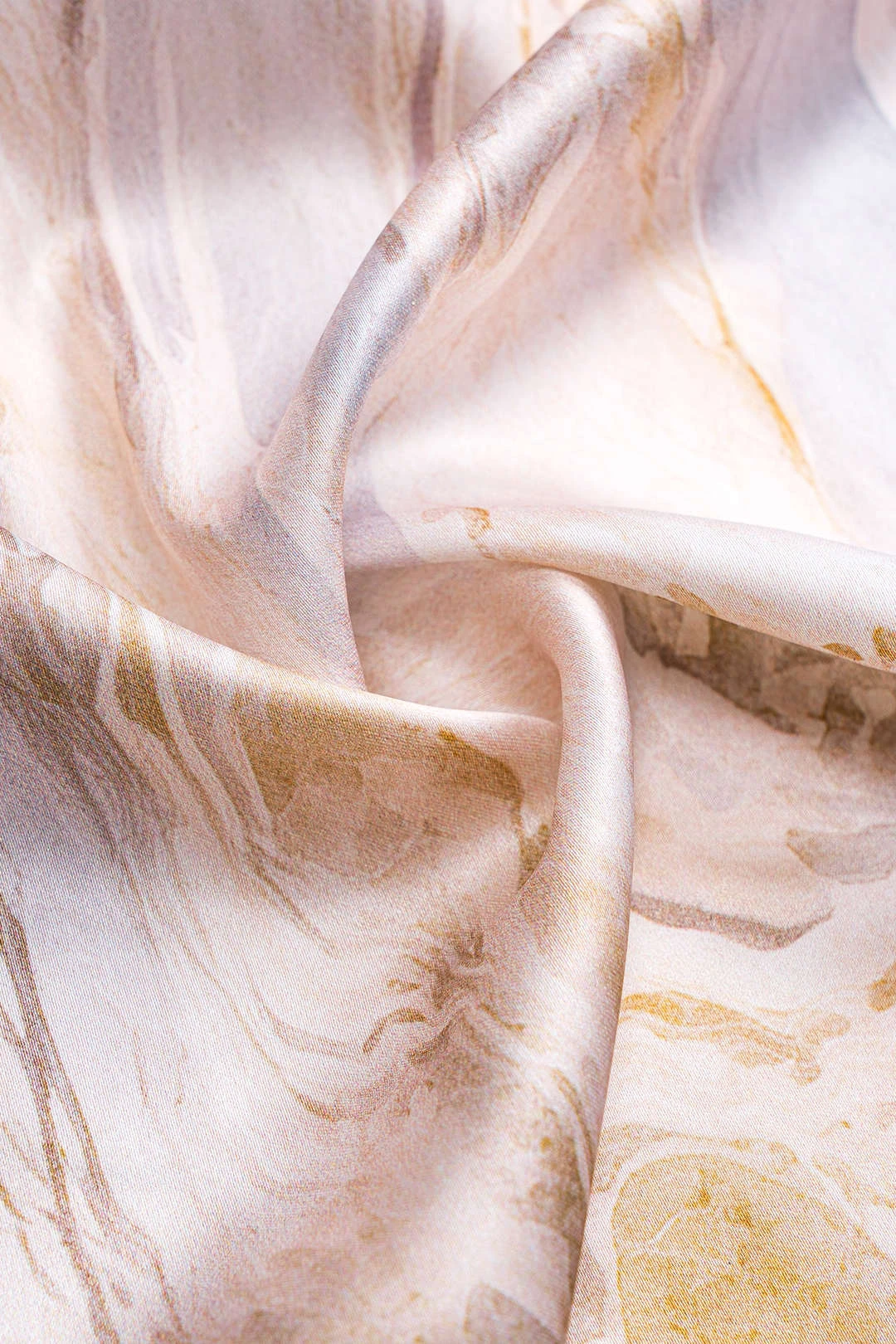 Abstract Print Pleated Satin Tie Front Skirt 3 Abstract Print Pleated Satin Tie Front Skirt - Image 3