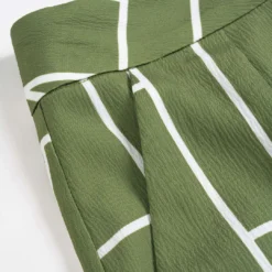 Geometric Print Contrast Trousers -Women's Clothing Store aabca7e2 2ef8 4b64 8f32 e87c61d476c3