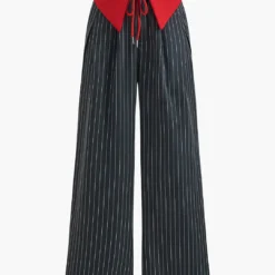 Stripes Patchwork Trousers