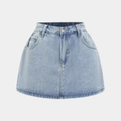 Denim A-Line Skirt -Women's Clothing Store ab785d82 cff2 4116 ba35 265eff39f0f7