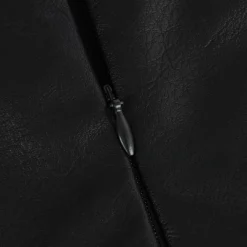 Contrast Pleated Faux Leather Midi Skirt -Women's Clothing Store ad63b395 f21a 4992 8b5c d15183f182e7