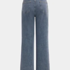 Denim Cut Out Straight Leg Jeans -Women's Clothing Store ada185ad 3dfa 4f0c 8806 e8ef590c85a0