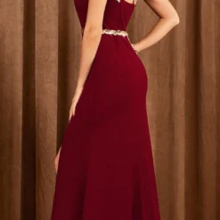 One Shoulder Sequin Slit Maxi Dress -Women's Clothing Store af713c30 c552 422b aacc ccf2a63d2d6b