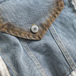 Knit Denim Patchwork Cardigan -Women's Clothing Store b09ea5af e5d8 4a53 a241 7eb0b5a593fb