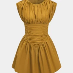 Solid Ruched Mini Dress -Women's Clothing Store b28d1991 0eee 43e8 abf2 9247def7d8cf