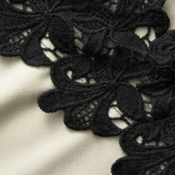 Asymmetric Lace Panel Midi Dress -Women's Clothing Store b3570c6d 1638 4ef0 a5d6 1df1ce0c3727