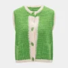 Knit Button Hollow Out Vest