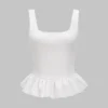 Ruffle Slip Tank Top
