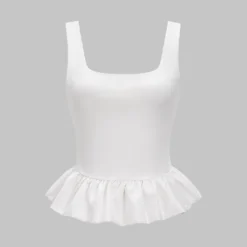 Ruffle Slip Tank Top