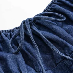 Denim Tie-Up Slip Sleeveless Maxi Dress -Women's Clothing Store b93d662a 8915 4171 88d7 bab83c207957