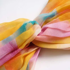 Ombre Print Chiffon Satin Pleated Halter Neck Tie-Up Cami Top -Women's Clothing Store b9a3488b 4f32 4390 94cc 46d3a39298b6