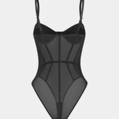 Sheer Mesh Bustier Sleeveless Bodysuit -Women's Clothing Store ba8bbdd6 bd78 496a b0dc 9d9fae70c6a2