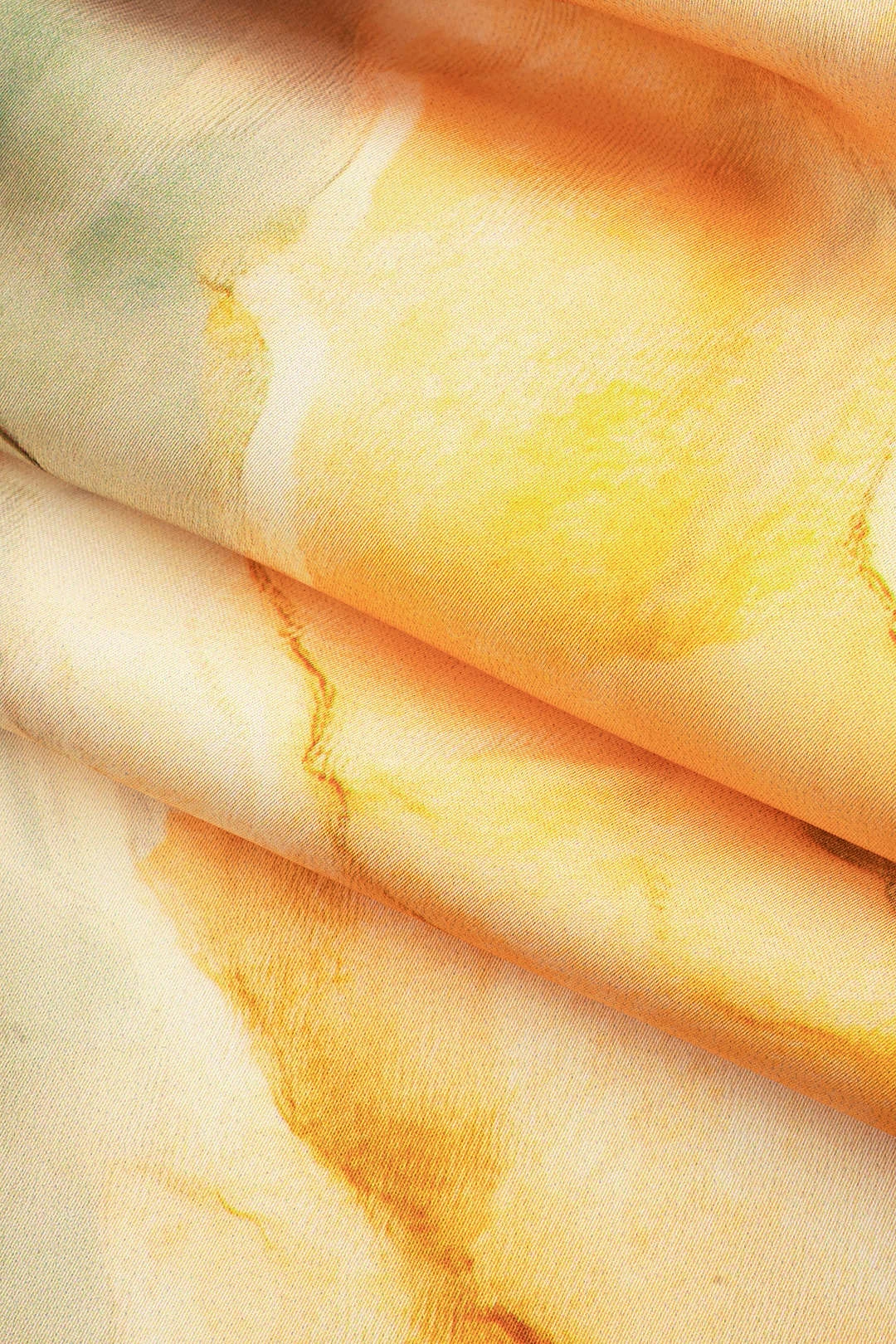 Tie Dye Print Satin High Slit Ruched Skirt 4 Tie Dye Print Satin High Slit Ruched Skirt - Image 4