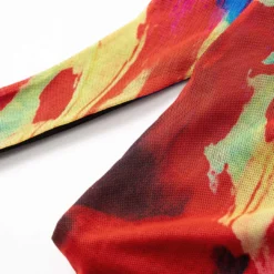 Mesh Abstract Print Cut Out Crossed Skirt -Women's Clothing Store bdebe741 dde5 45bf a350 9877dd706ba6