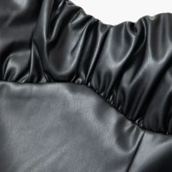 Faux Leather Ruched Zipper Slip Mini Dress -Women's Clothing Store beb0894c b27b 447e a728 7c516d65c131