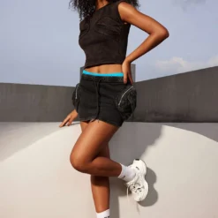 Pocket Drawstring Mini Skirt -Women's Clothing Store c0594546 1dba 4406 88ce b64604608655