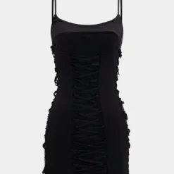 Braided Slip Sleeveless Mini Dress
