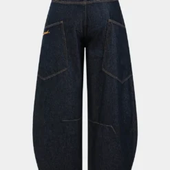 Washed Wide Leg Barrel Jeans -Women's Clothing Store c14e066a f350 4e07 8712 7d28eef4d6c9