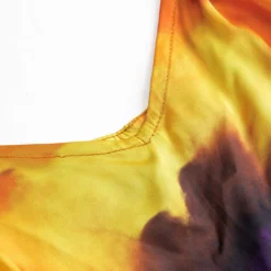 Contrast Print Satin Slip V-Neck Sleeveless Mini Dress -Women's Clothing Store c165d786 747b 4532 8e6c 85e8e6afbbcc