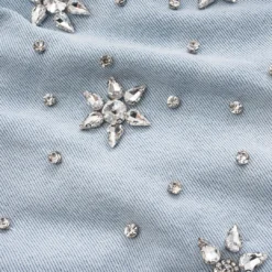 Denim Rhinestone High Waist Shorts -Women's Clothing Store c186875c bee0 4be0 aef6 aaad047525b8