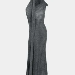 Backless Slit Maxi Dress