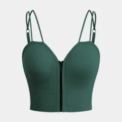 Basic Zipper Cami Top -Women's Clothing Store c3b69754 9890 4ff9 935d 721ac38df9ab