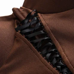 Bustier Tie-Front Patchwork Slip Sleeveless Maxi Dress -Women's Clothing Store c489a826 255f 4f30 bf8c bf67fcbdbed7