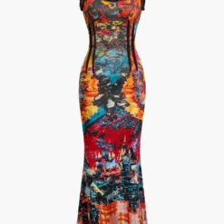 Tie Dye Tank Maxi Dress