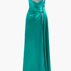 Strapless Sequin Slit Gown Maxi Dress -Women's Clothing Store c5359c7d 3b5e 4f37 86c6 e2d64320643e