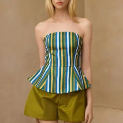 Contrast Stripe Strapless Tube Top -Women's Clothing Store c5b6dcf1 11a1 441b b903 a3e8312f2fba