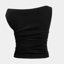 Ruched Knot One-Shoulder Sleeveless Top -Women's Clothing Store c5d09459 39e3 4ca3 8abf fece4f513b46