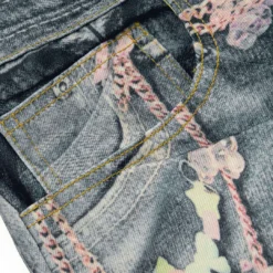 Chain Print Wide Leg Shorts -Women's Clothing Store c8d880a0 72da 4c07 b496 637b1357bec9