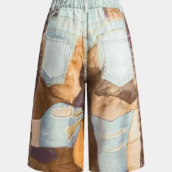 Chain Print Wide Leg Shorts -Women's Clothing Store c9657857 5dd2 49ef bd96 67b6886fb8bb